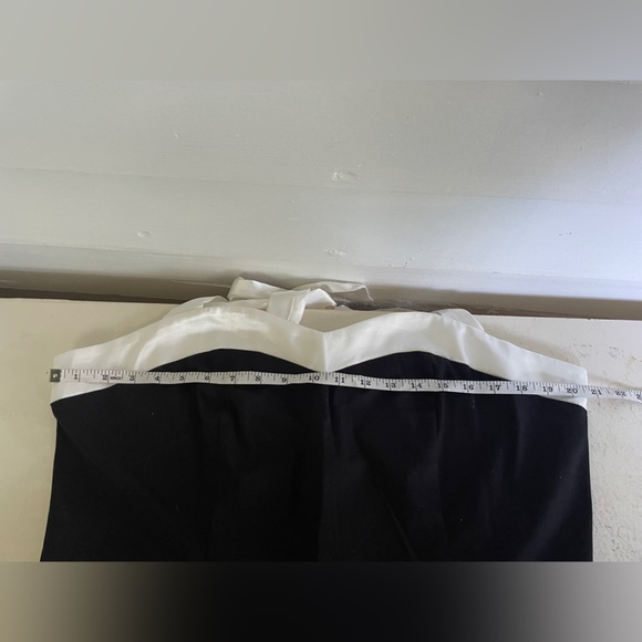 Black 50’s Silhouette Sweetheart Neckline Ribbon Corset Dress - Picture 6 of 10